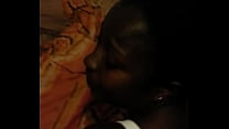 African sexy girlfriend home sex